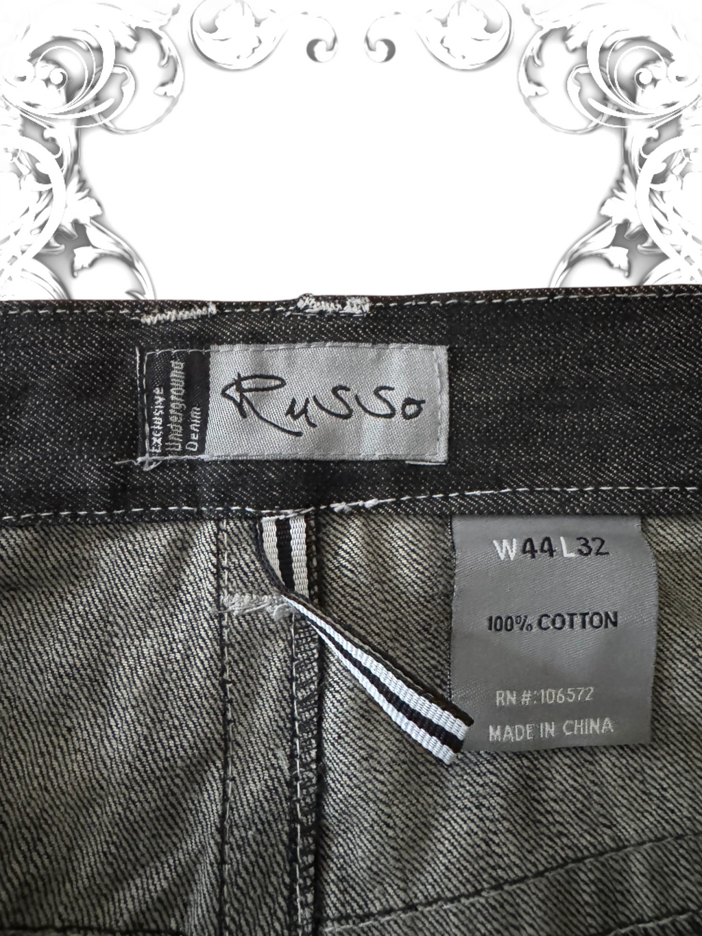Russo Embroidered 2000s Baggy Pants