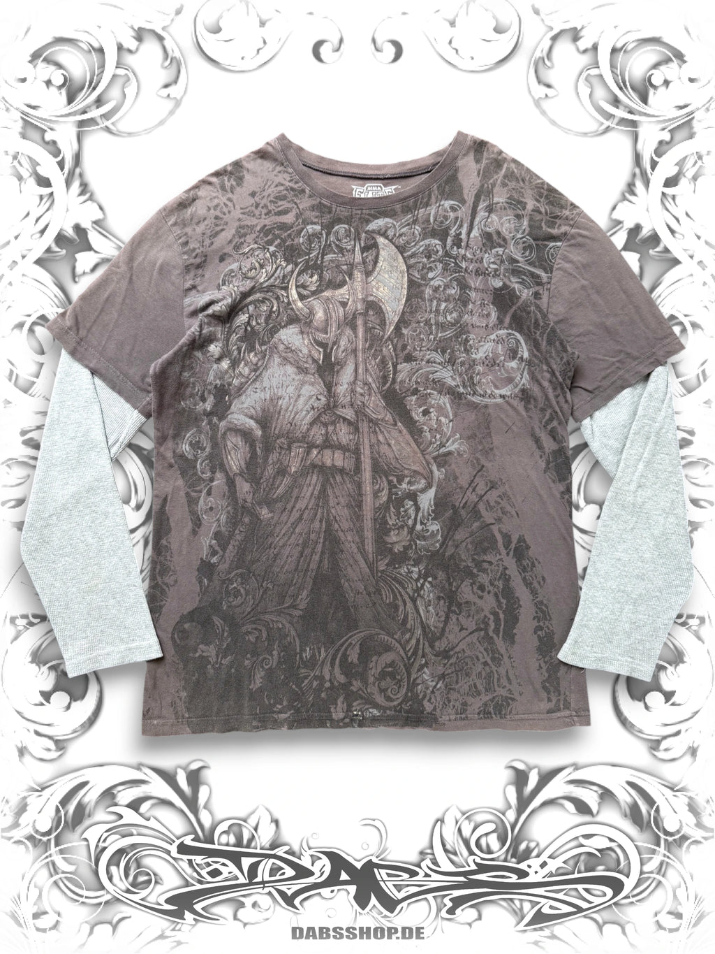 MMA Elite Warrior Vintage Layered Longsleeve
