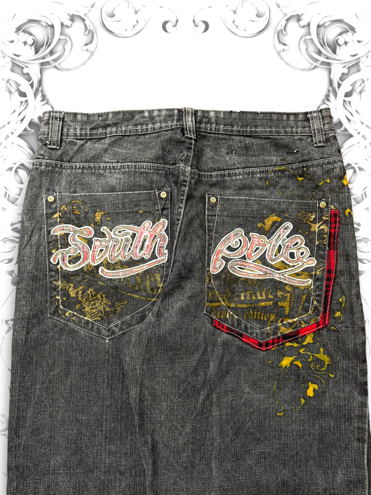Southpole Plaids Premium Vintage Baggy Jeans