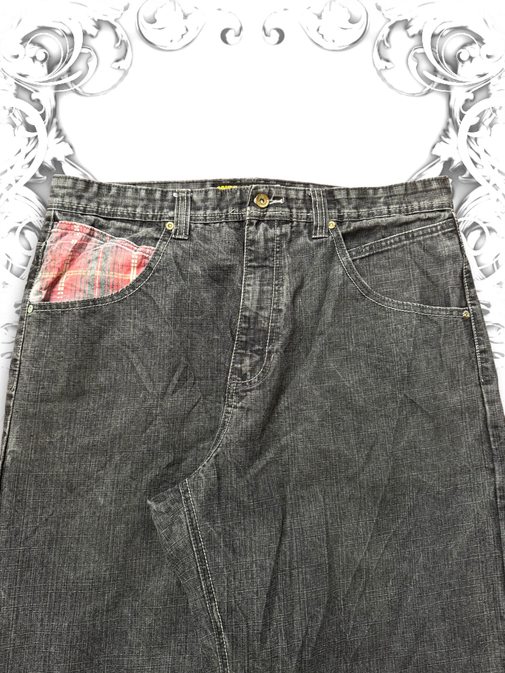 Southpole Plaids Premium Vintage Baggy Jeans