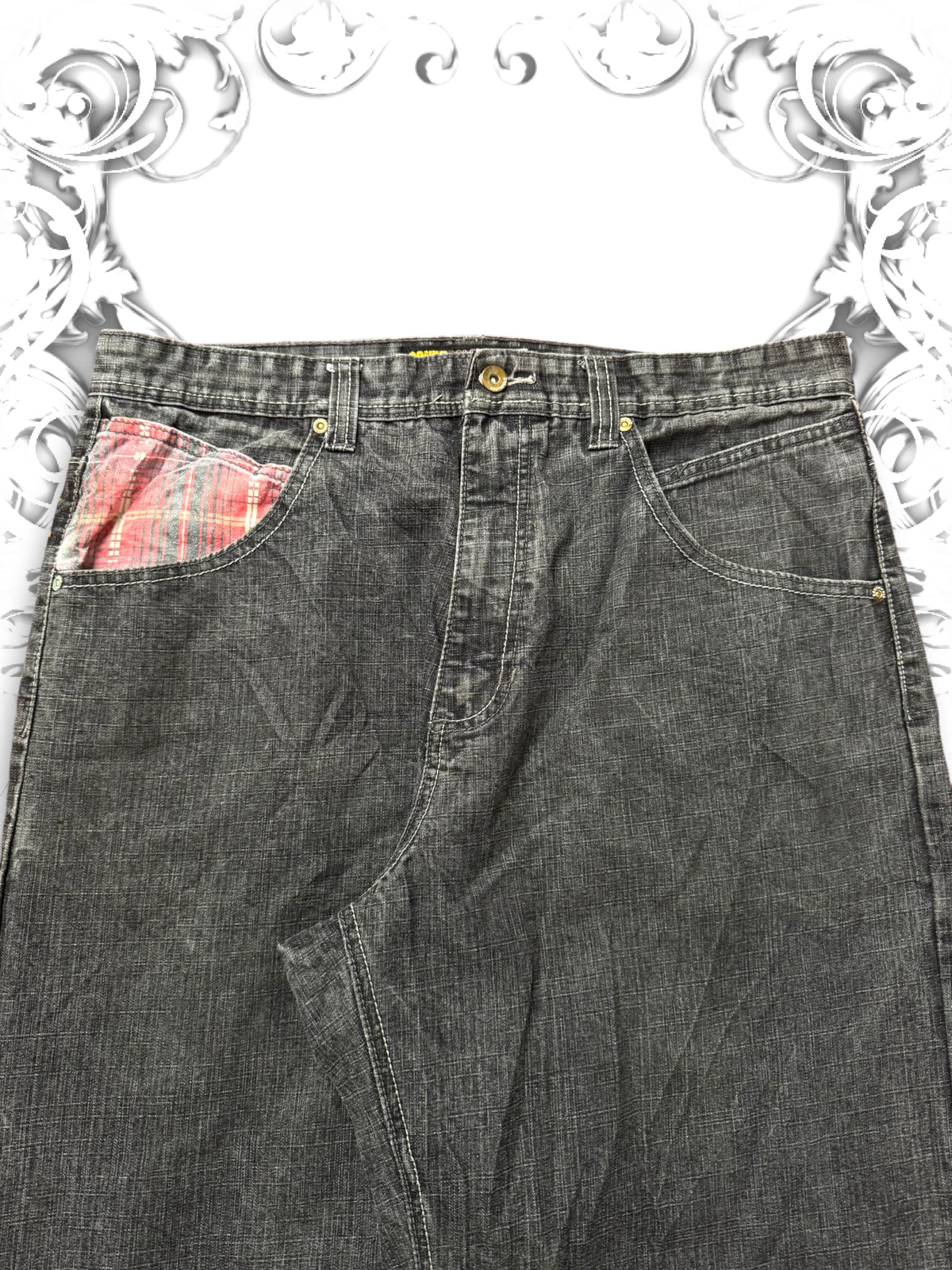 Southpole Plaids Premium Vintage Baggy Jeans