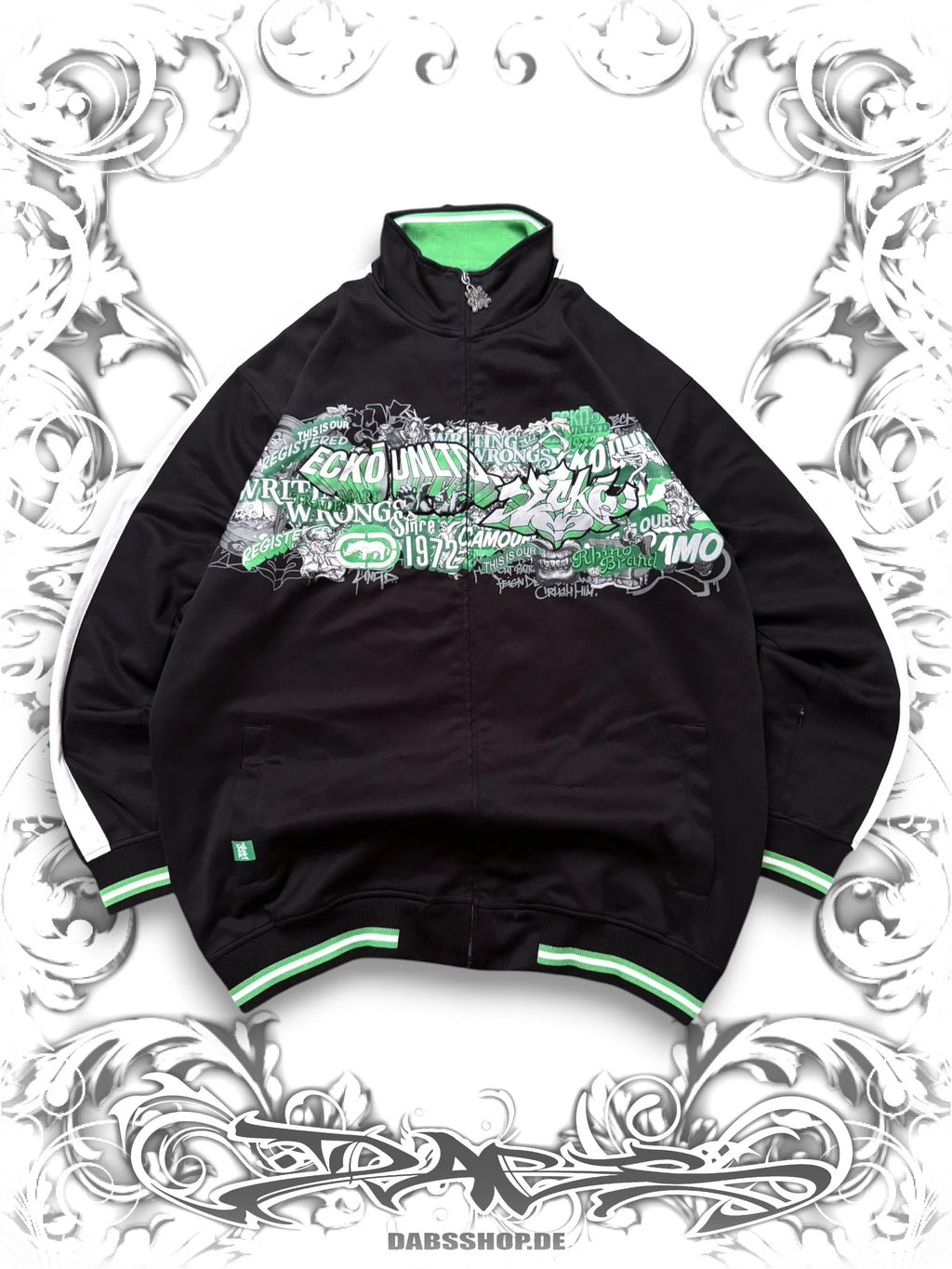 Ecko "Writing All Wrongs" Embroidered Vintage Track Jacket