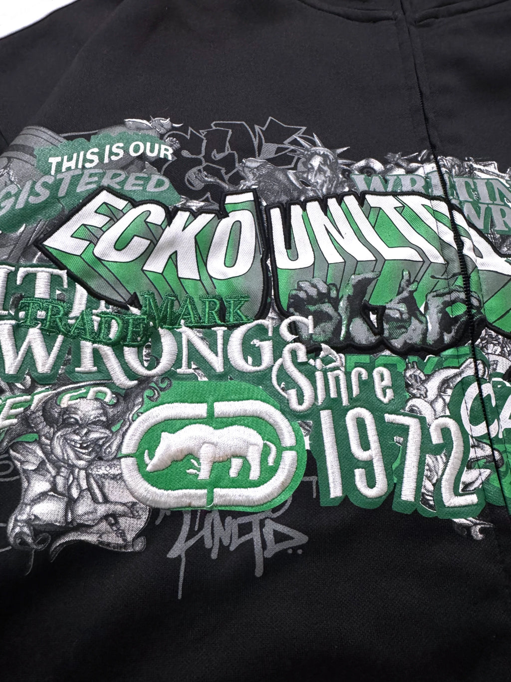 Ecko "Writing All Wrongs" Embroidered Vintage Track Jacket