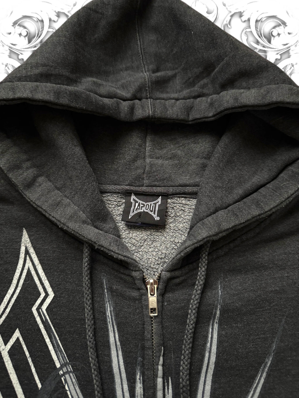 Tapout Skull Pile Grunge Zip Hoodie