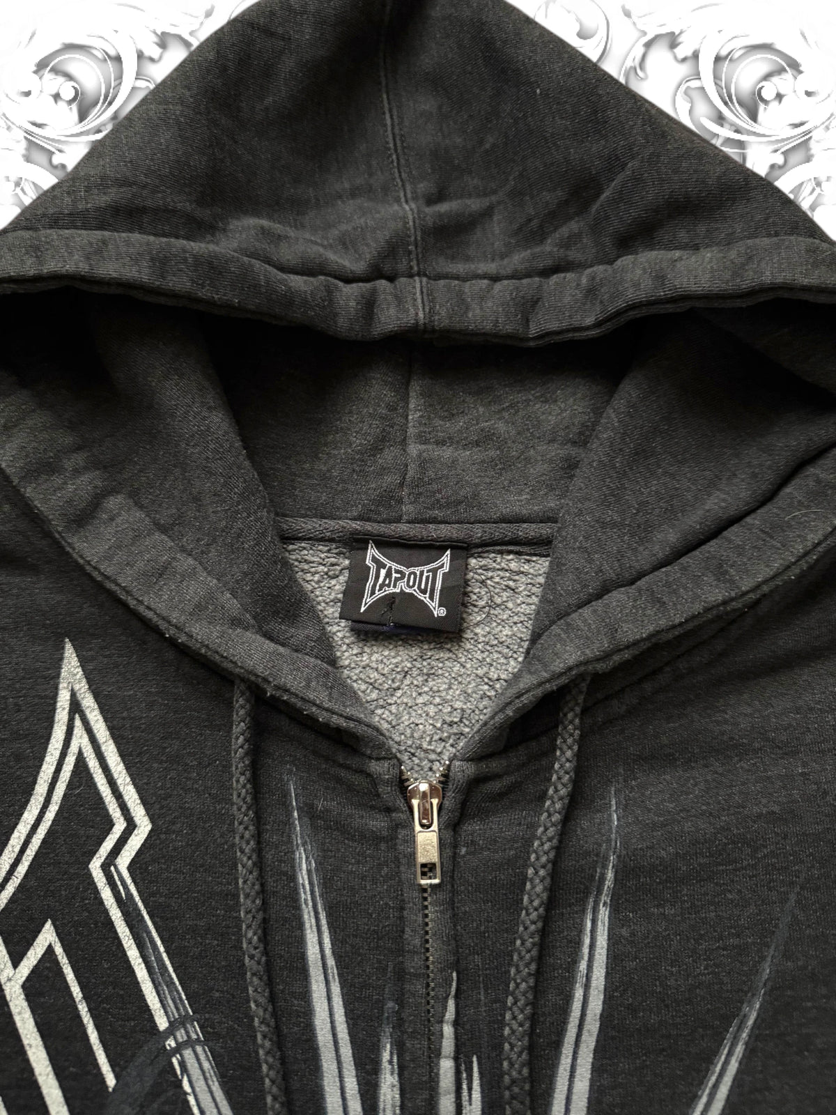 Tapout Skull Pile Grunge Zip Hoodie