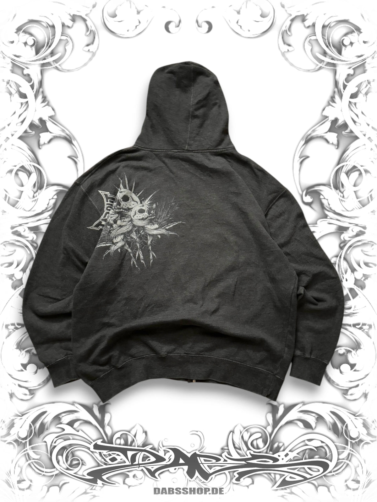 Tapout Skull Pile Grunge Zip Hoodie