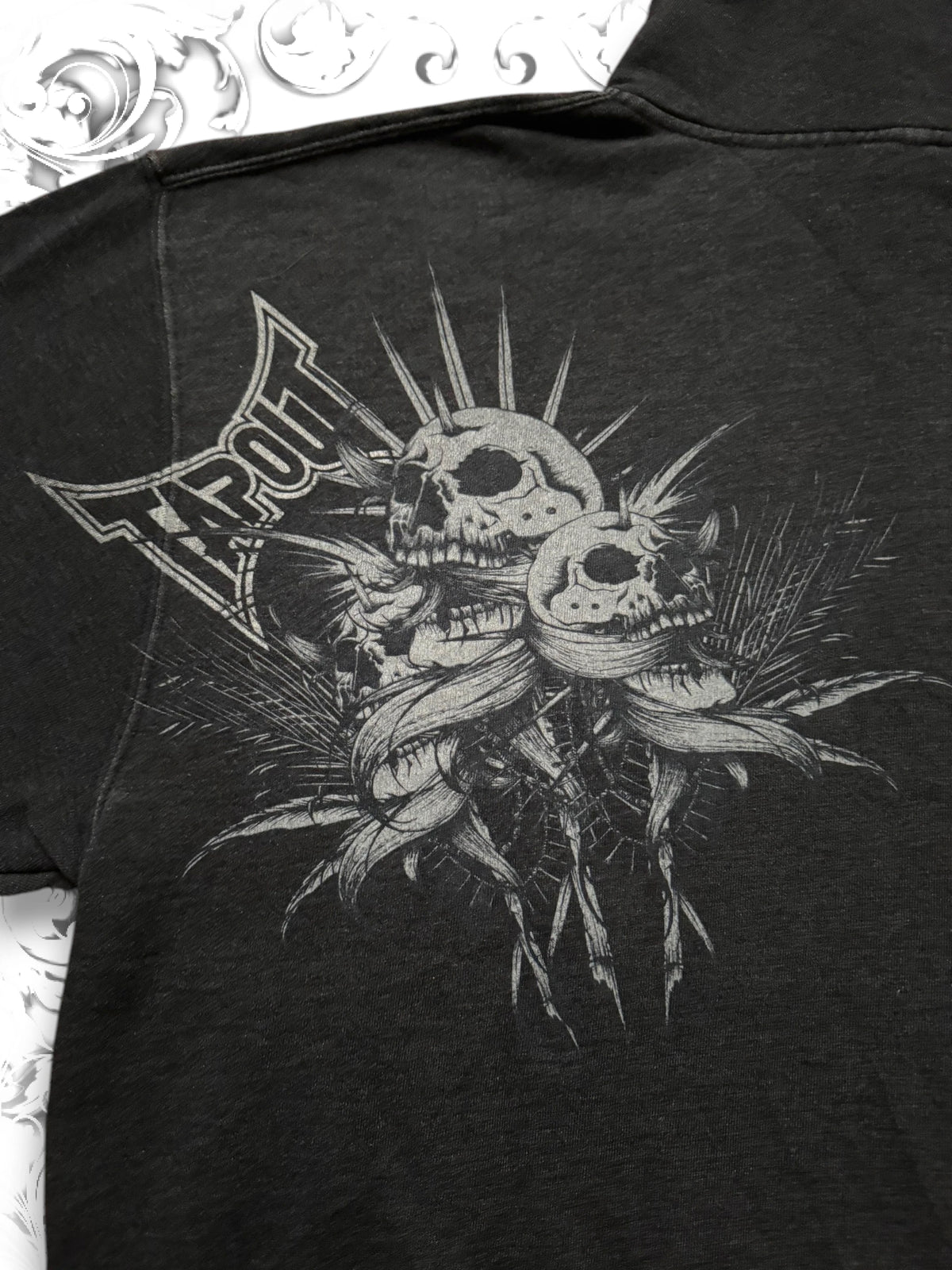 Tapout Skull Pile Grunge Zip Hoodie