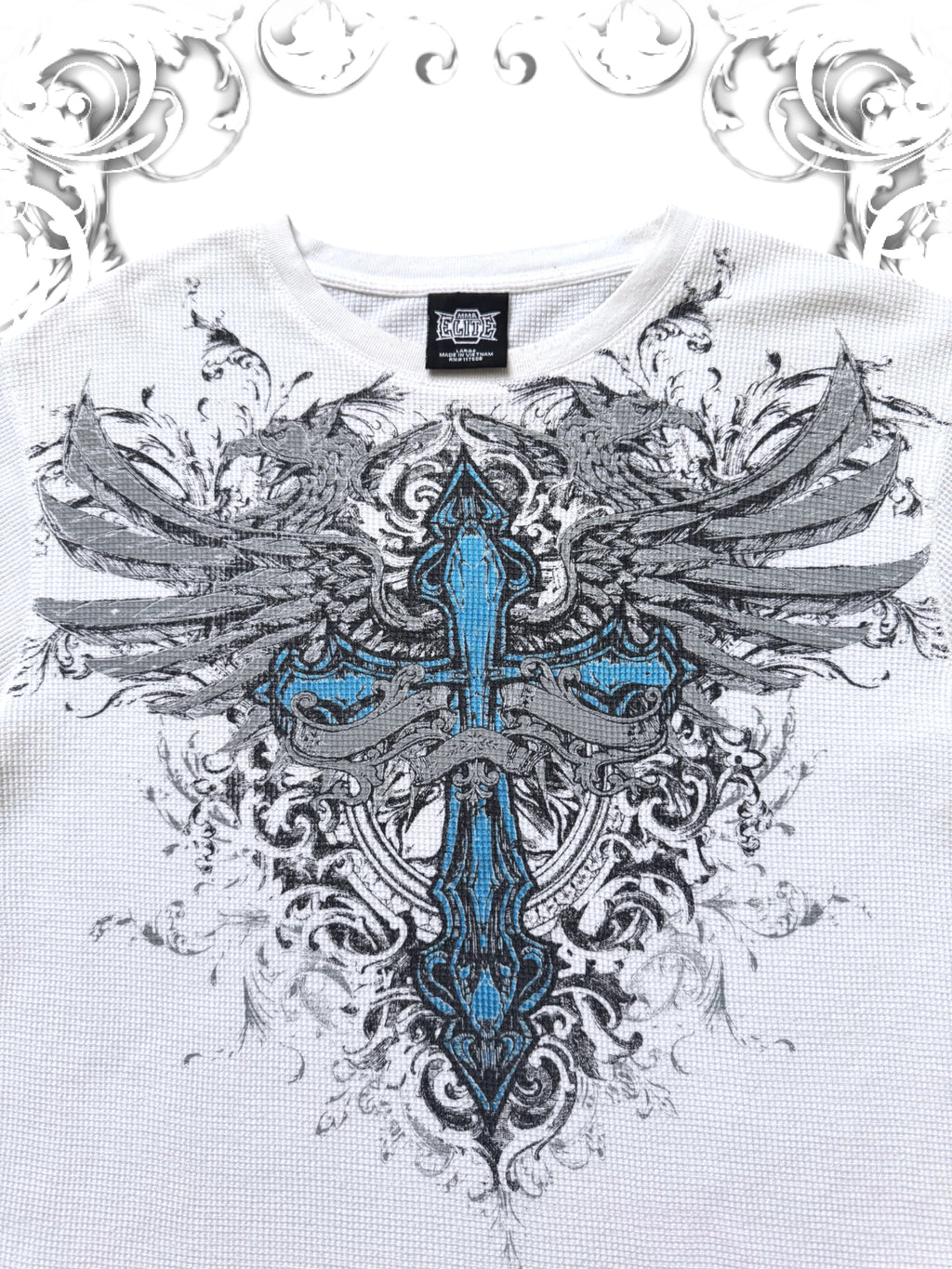 MMA Elite embellished Cross y2k Longsleeve