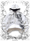 MMA Elite Grunge Skulls Zip Hoodie