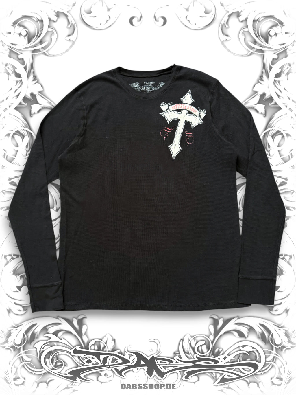 Affliction Winged Skull "Live Fast" 2000s Longsleeve
