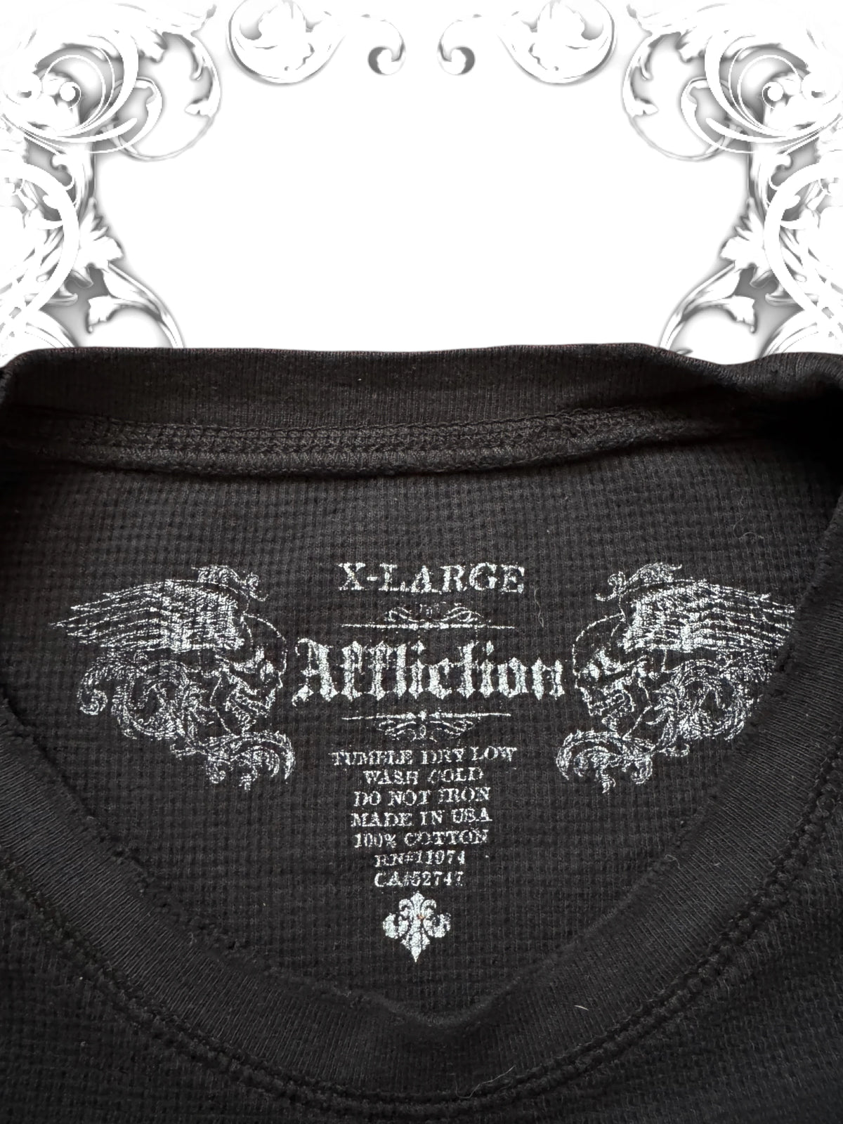 Affliction Winged Skull "Live Fast" 2000s Longsleeve