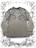 Affliction Tribal Print Reversible Thermal Longsleeve