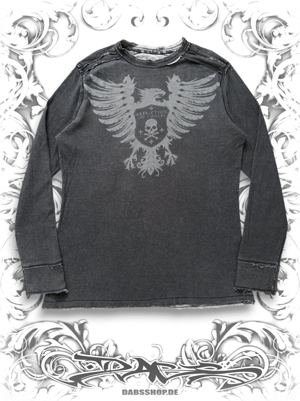 Affliction Tribal Print Reversible Thermal Longsleeve