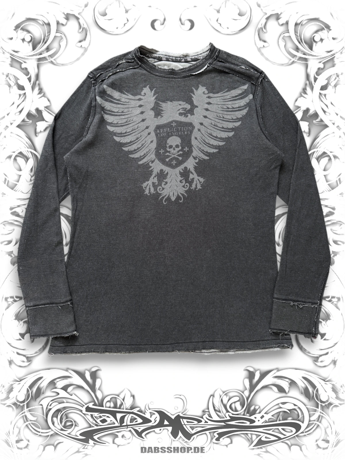 Affliction Tribal Print Reversible Thermal Longsleeve
