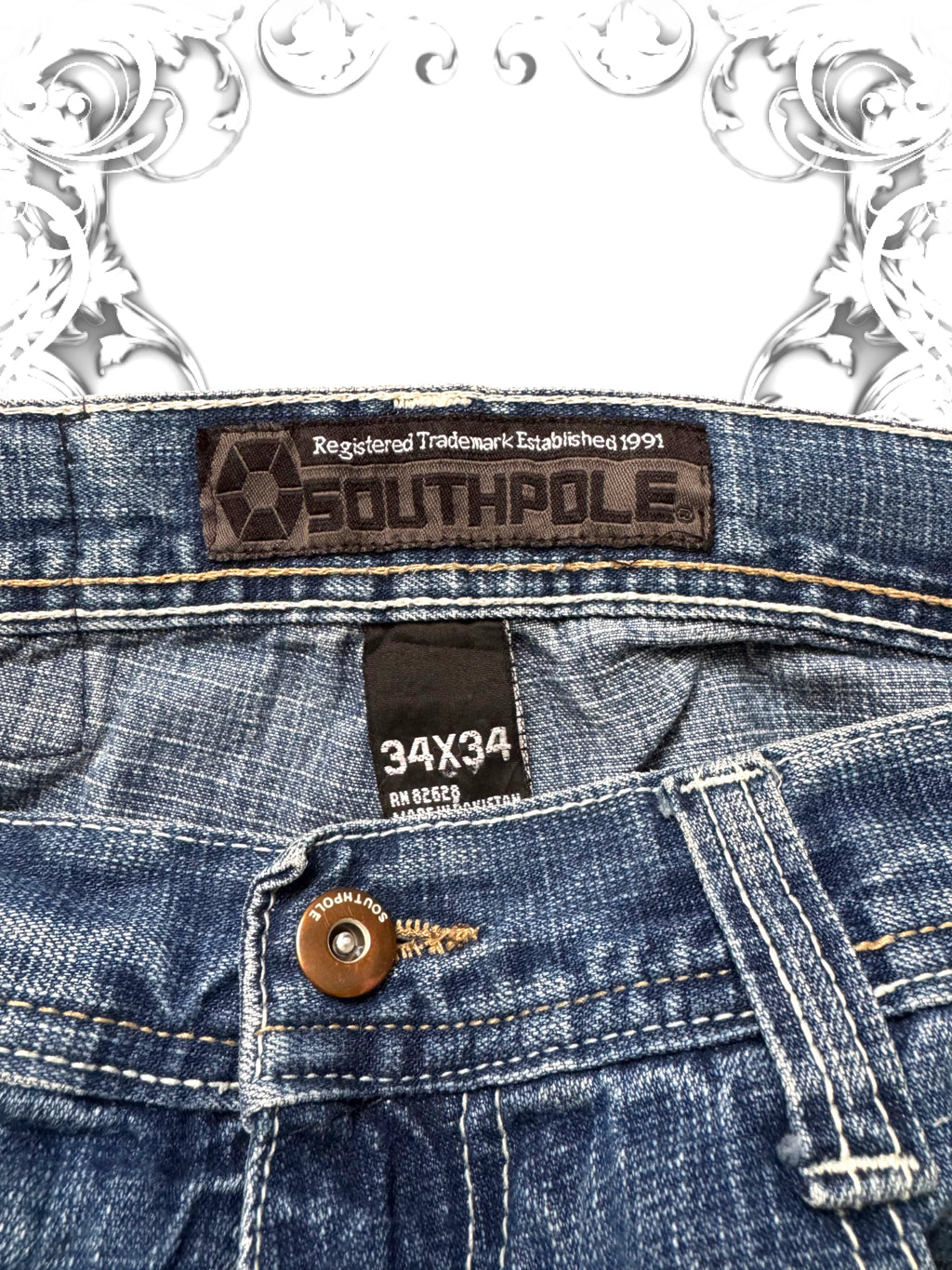 Southpole Brown Tab 2000s Jeans