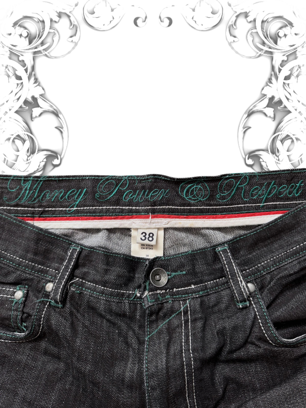 Ecko Unltd. "Money, Power & Respect" Vintage Baggy Jeans