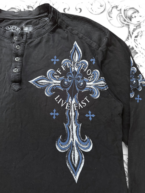 Affliction Winged Tribal 2000s Longsleeve