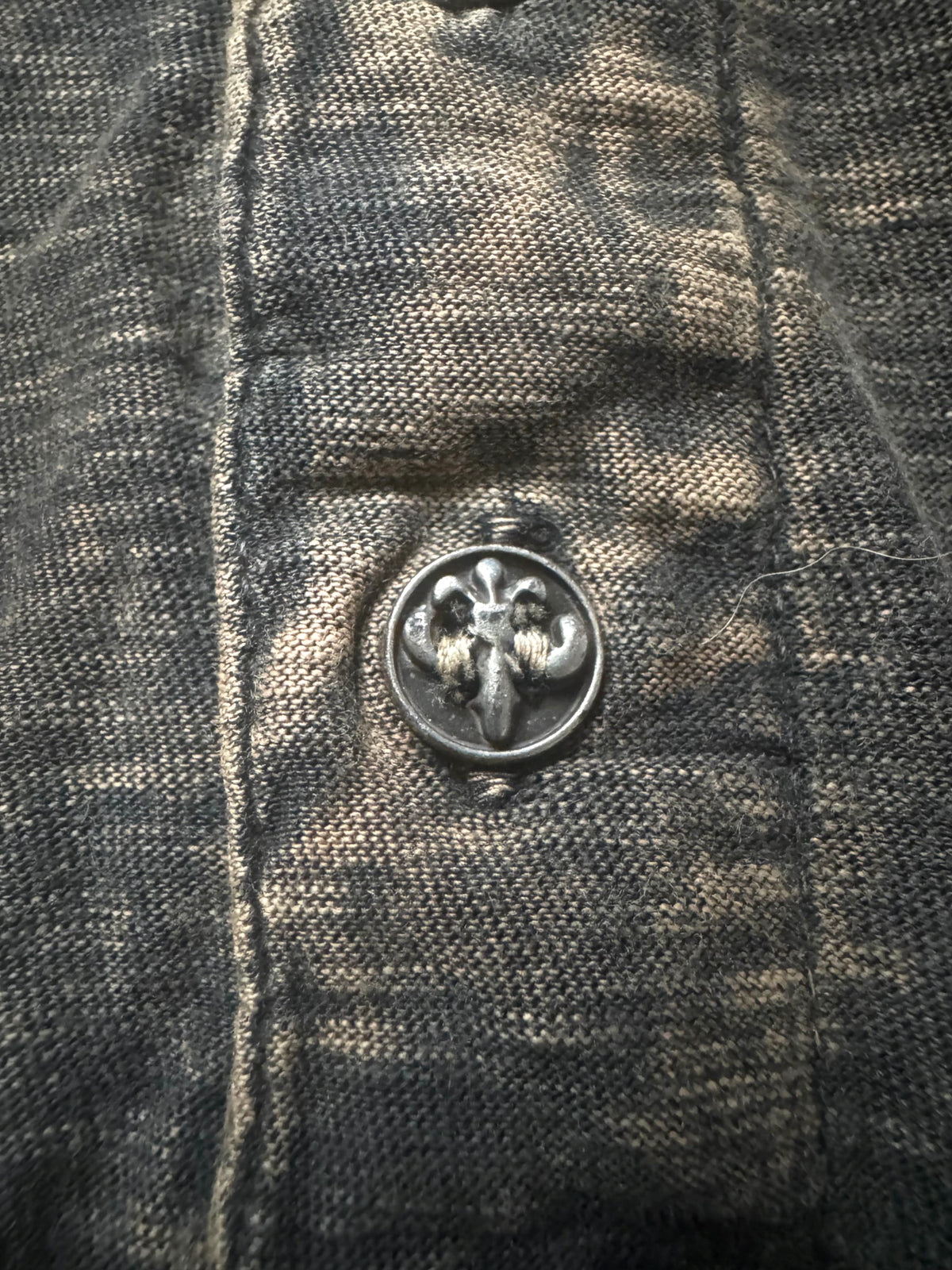 Affliction Skeletal Wings Grunge Thermal Longsleeve