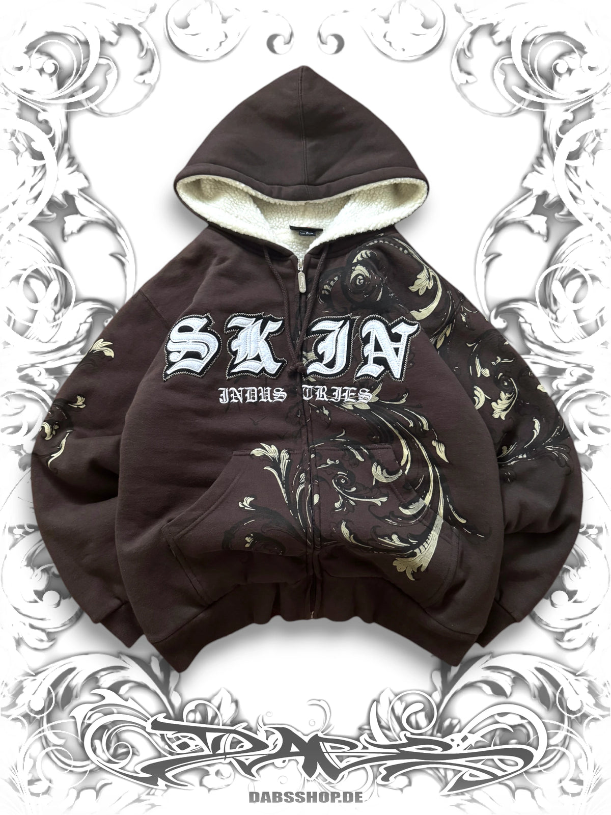Skin Industries Embroidered 2000s Zip Hoodie