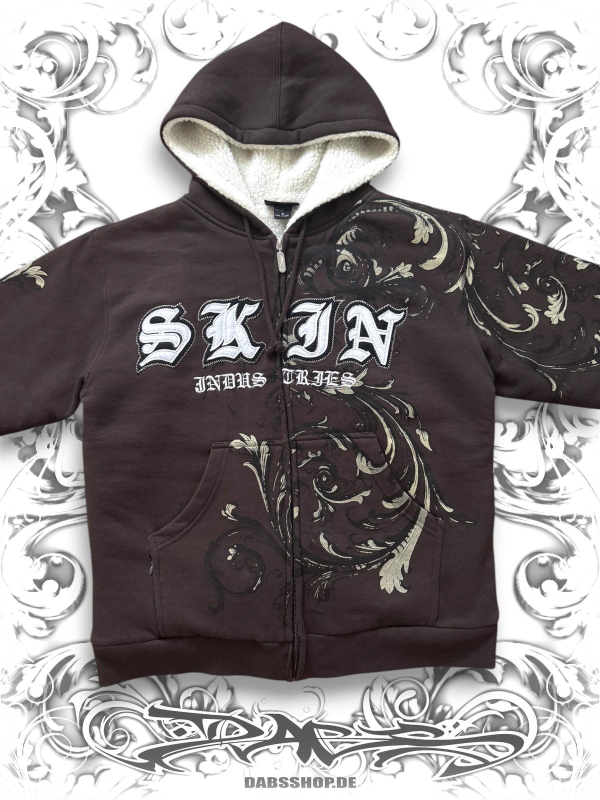 Skin Industries Embroidered 2000s Zip Hoodie