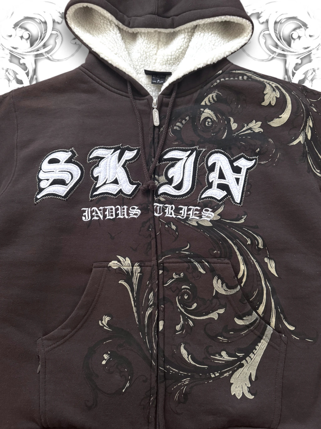 Skin Industries Embroidered 2000s Zip Hoodie
