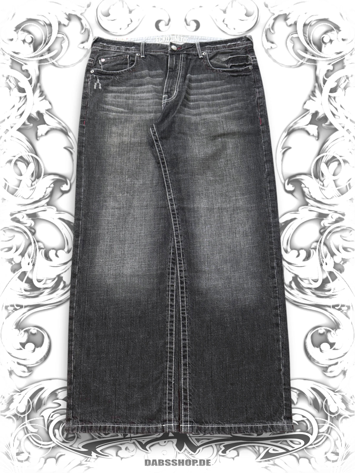 Ecko Unltd. "Grilled" Jesse Pinkman Embroidered Baggy Jeans