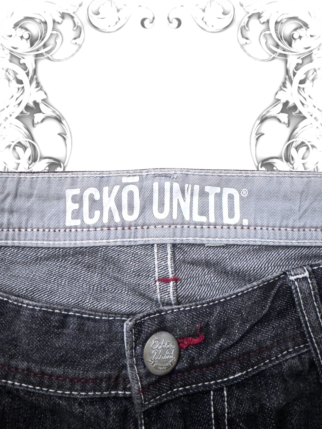 Ecko Unltd. "Grilled" Jesse Pinkman Embroidered Baggy Jeans