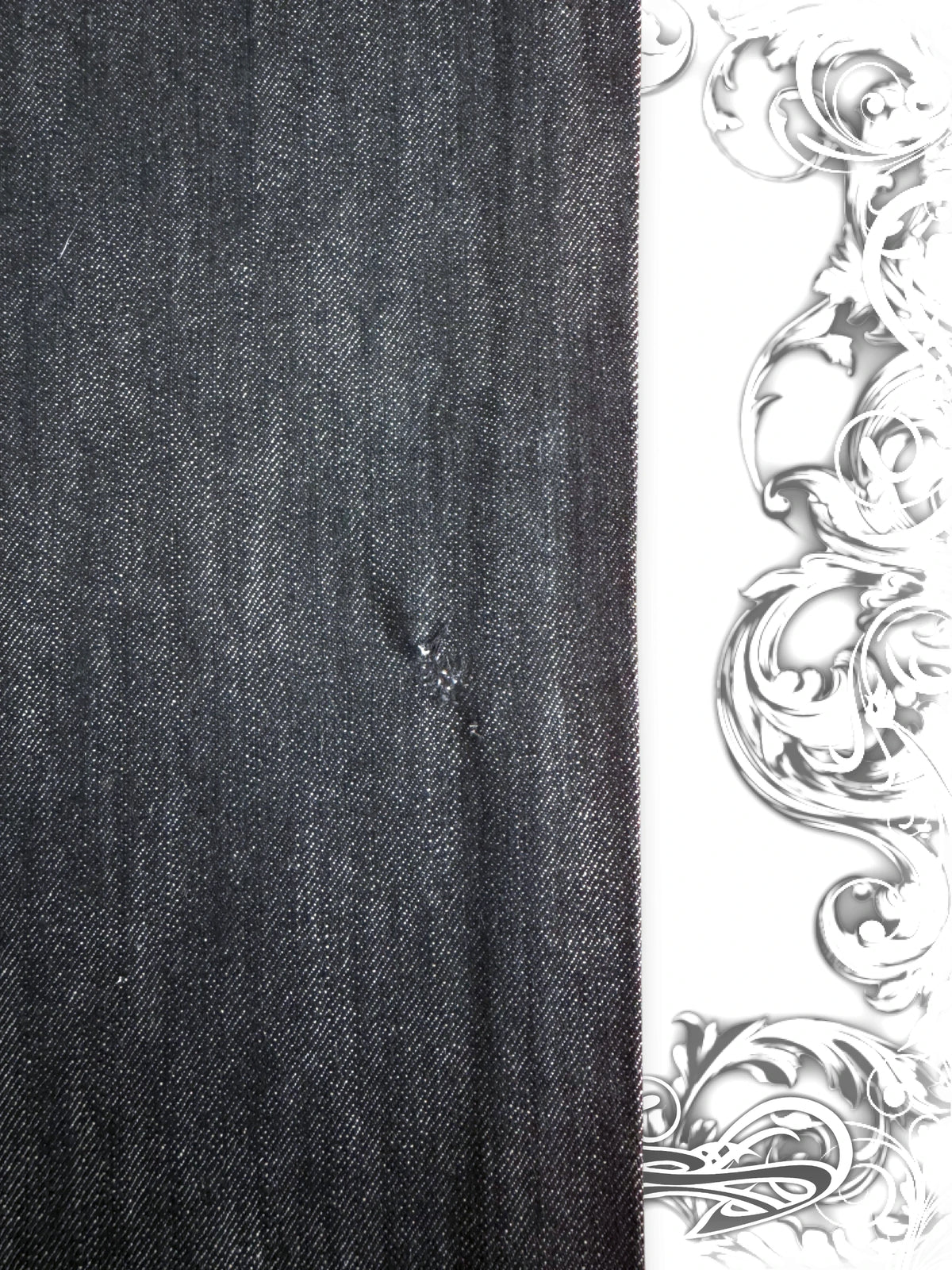 Crown Holder Embroidered Baggy Jeans