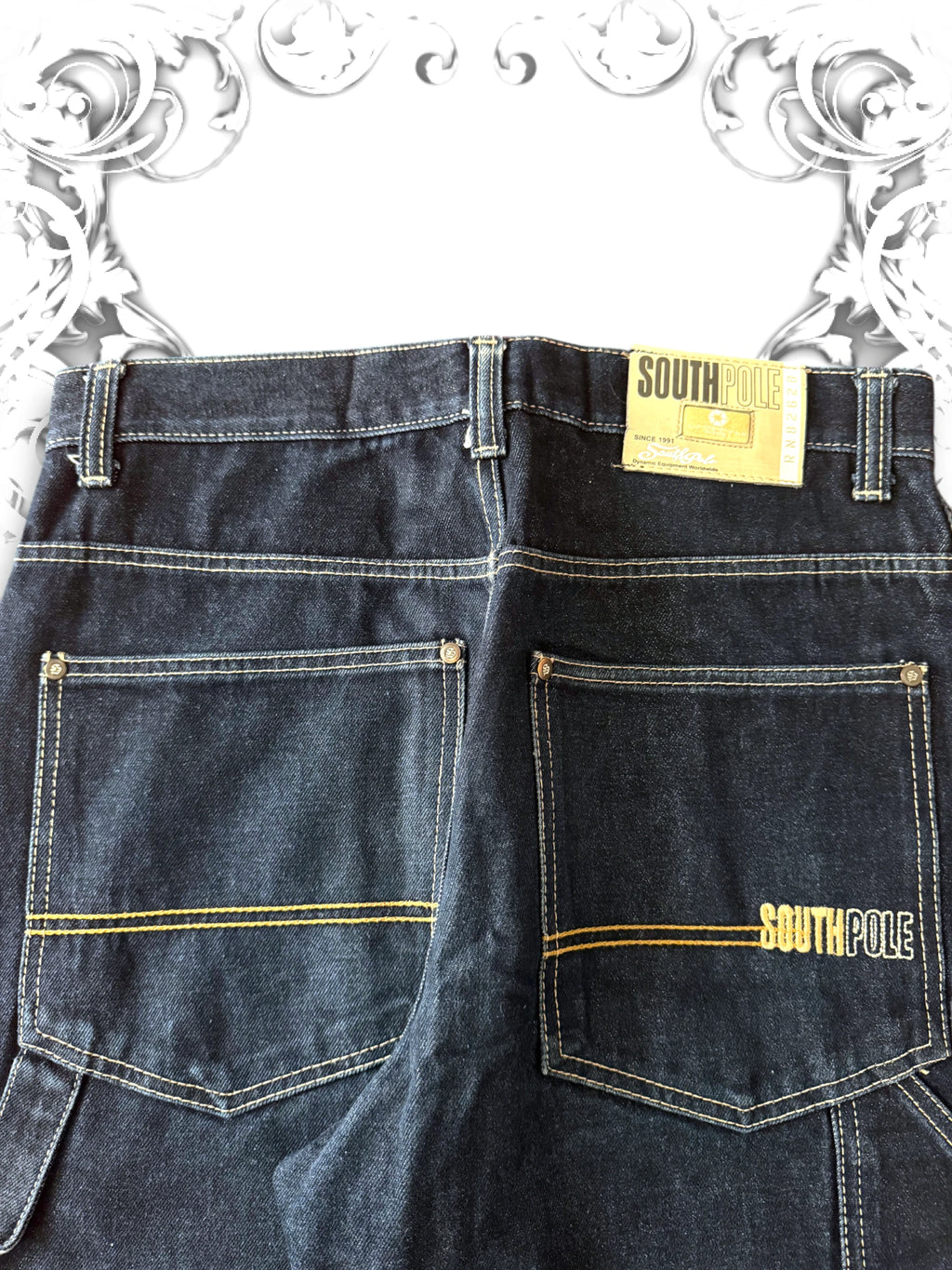Southpole Tan Tab 2000s Hip Hop Baggy Jeans