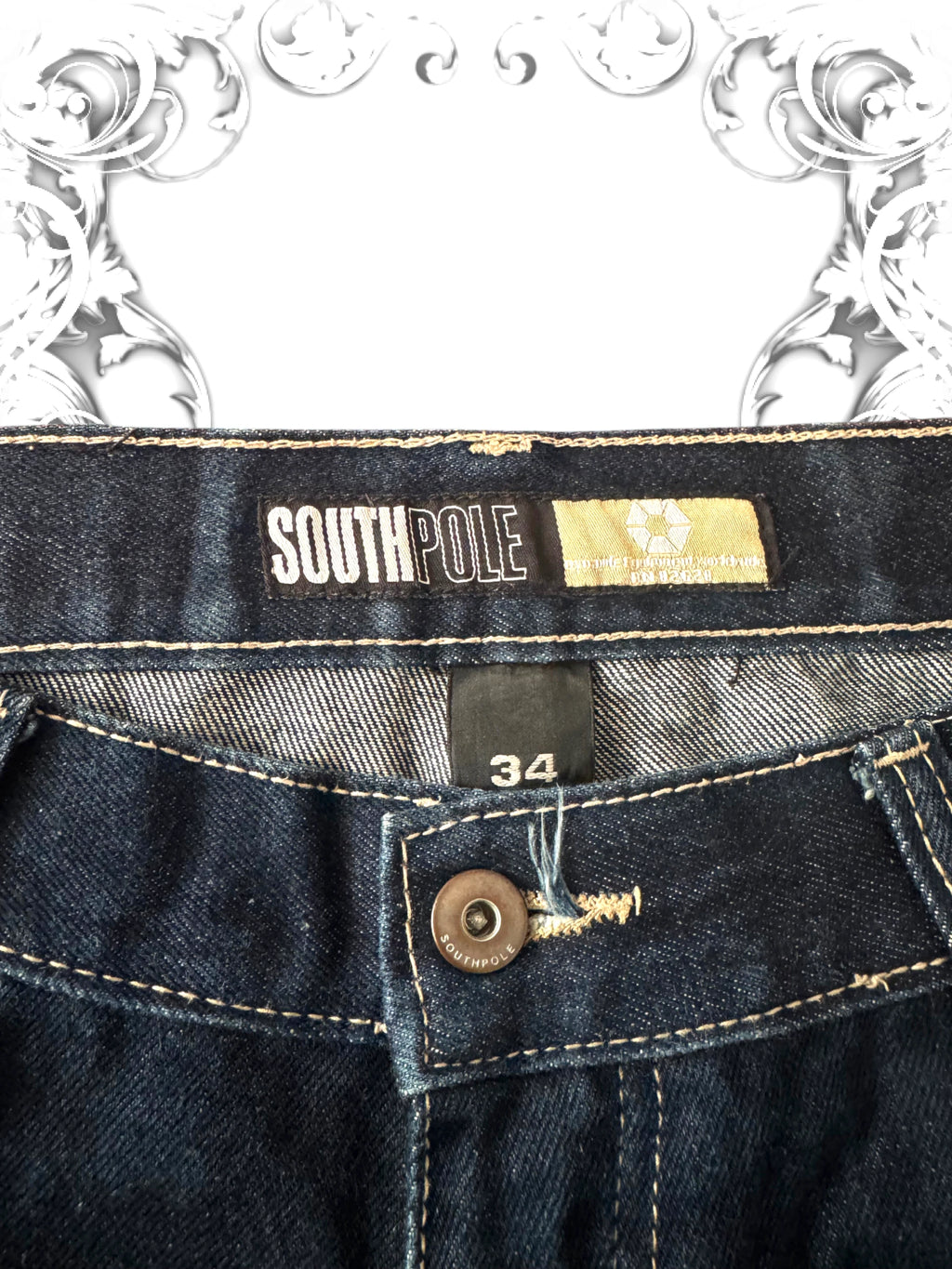 Southpole Tan Tab 2000s Hip Hop Baggy Jeans