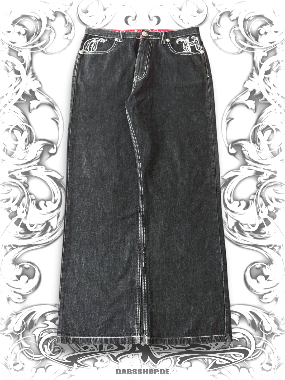 Crown Holder Embroidered 2000s Baggy Jeans