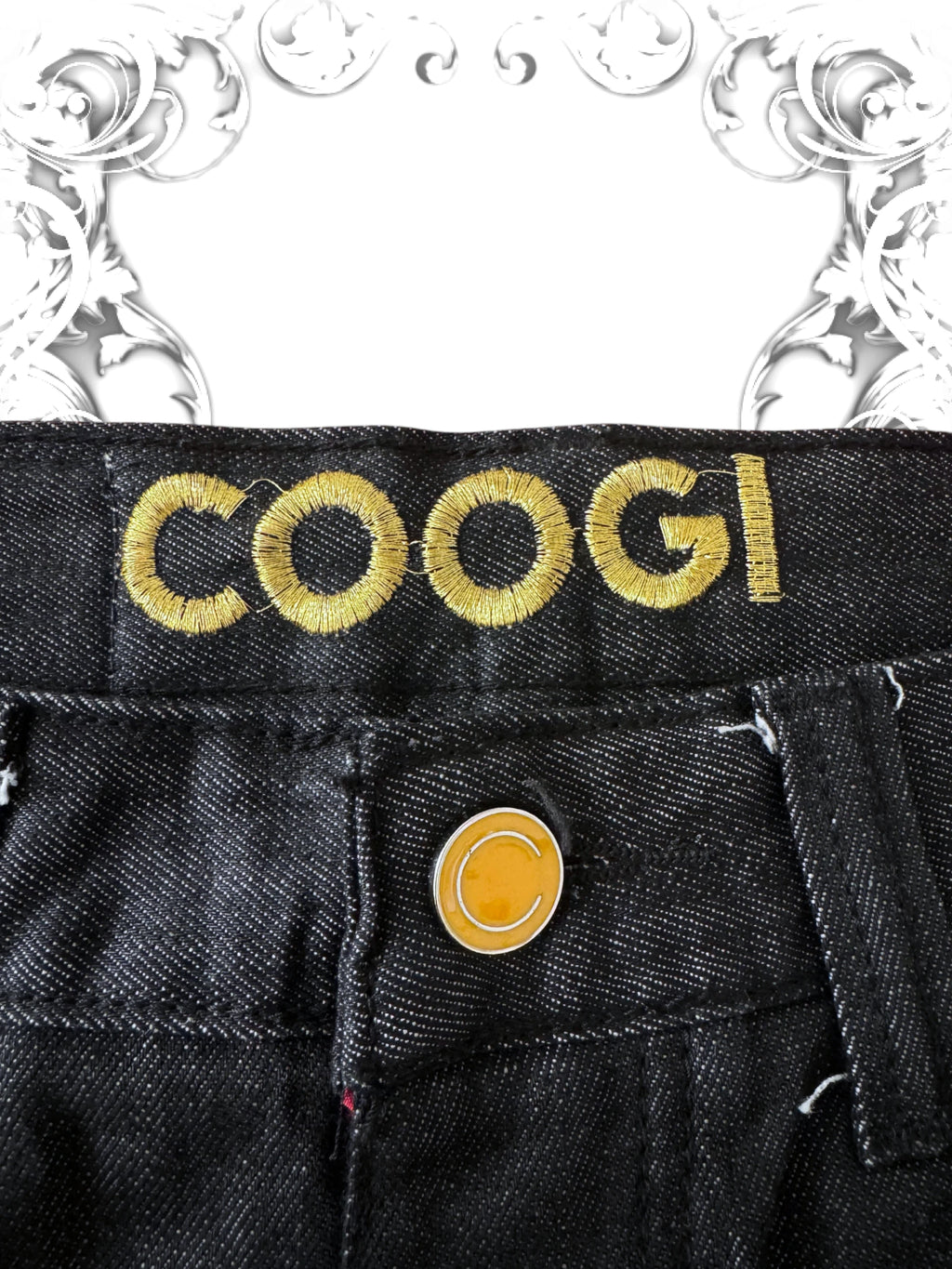 Coogi Premium Embroidered Golden Star Vintage Deadstock Jeans
