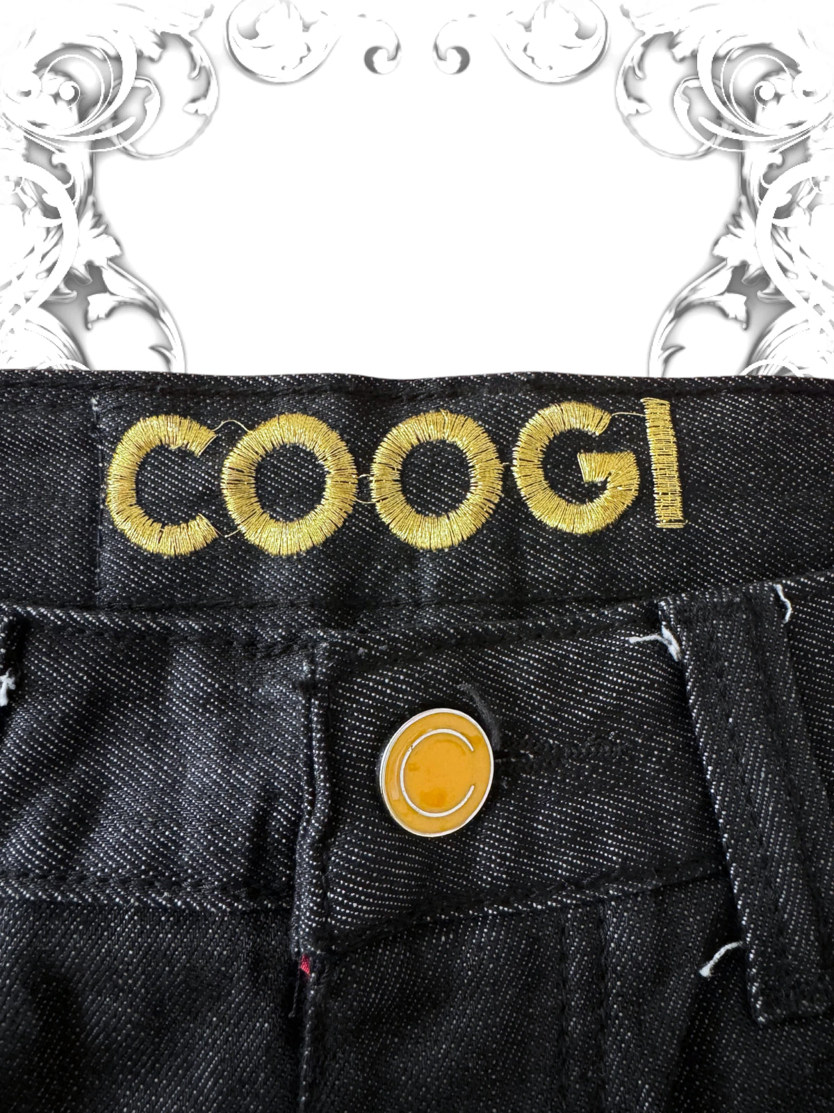 Coogi Premium Embroidered Golden Star Vintage Deadstock Jeans