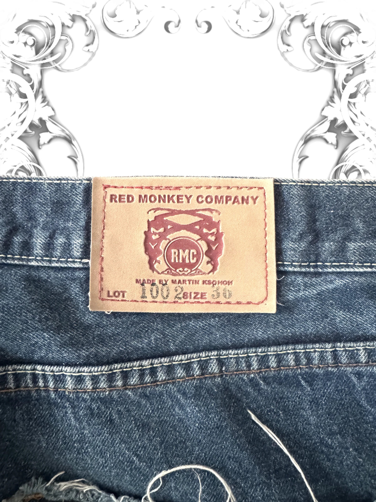 Red Monkey Company Tribal Embroidered Vintage Jeans