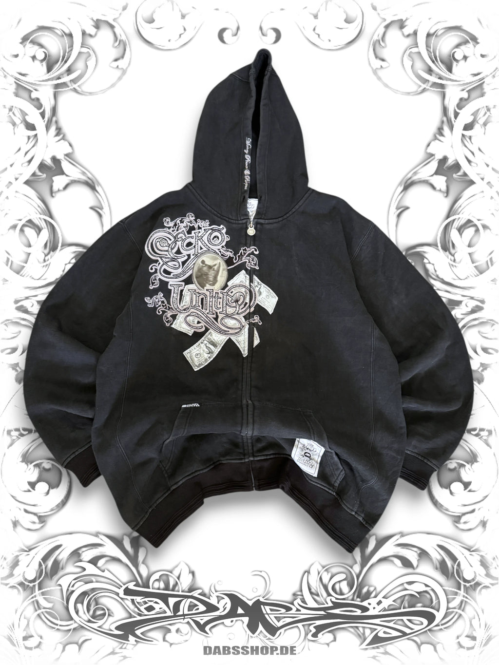 Ecko Unltd. "Money, Power & Respect" 2000s Zip Hoodie