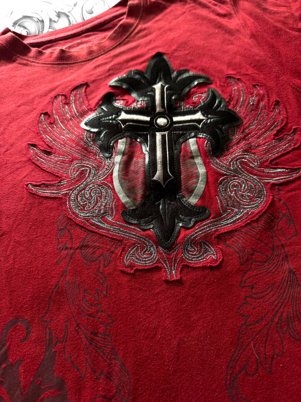 Imperious Embellished Cross Grunge Shirt Warhammer 40k Verse