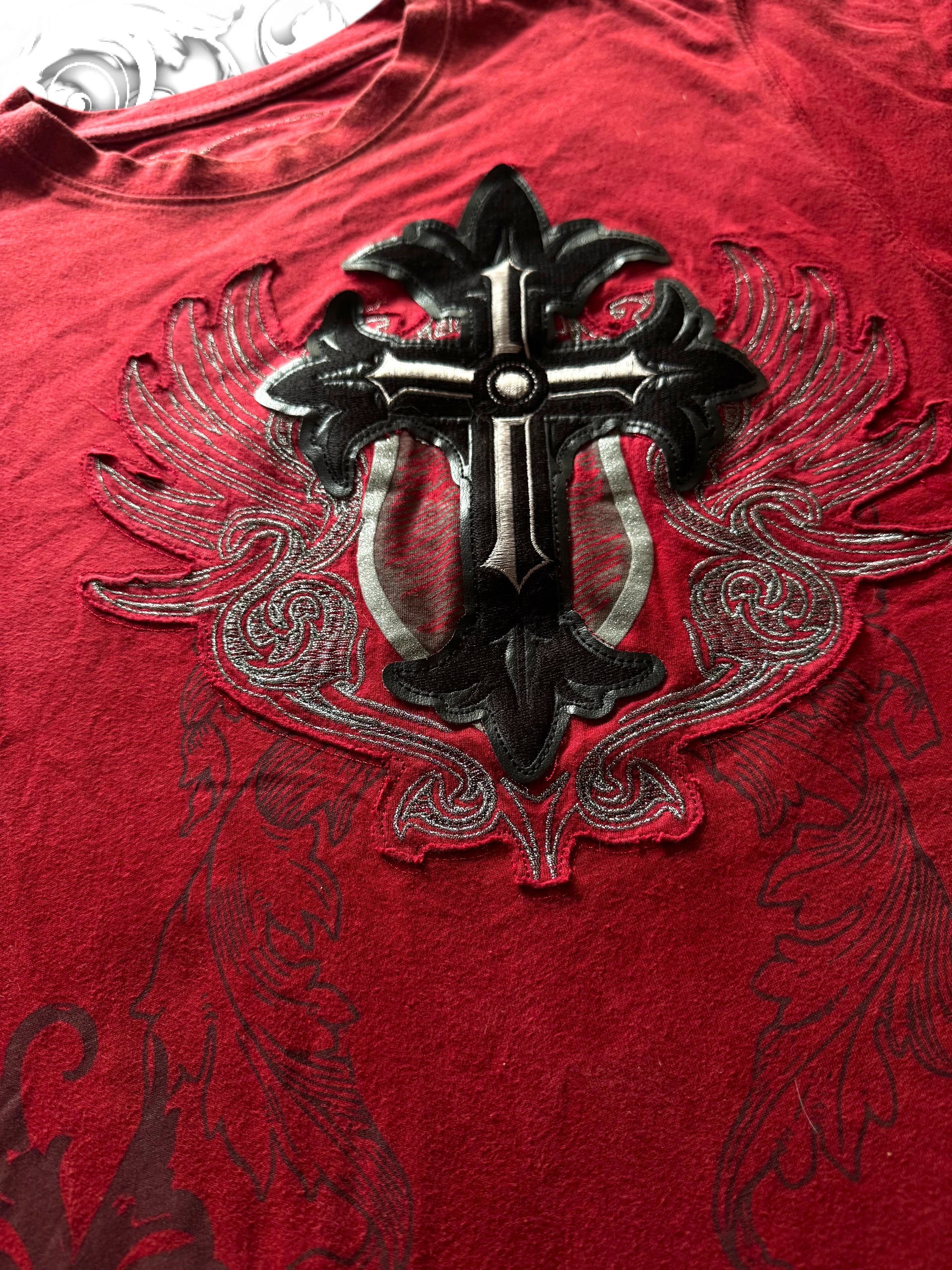 Imperious Embellished Cross Grunge Shirt Warhammer 40k Verse