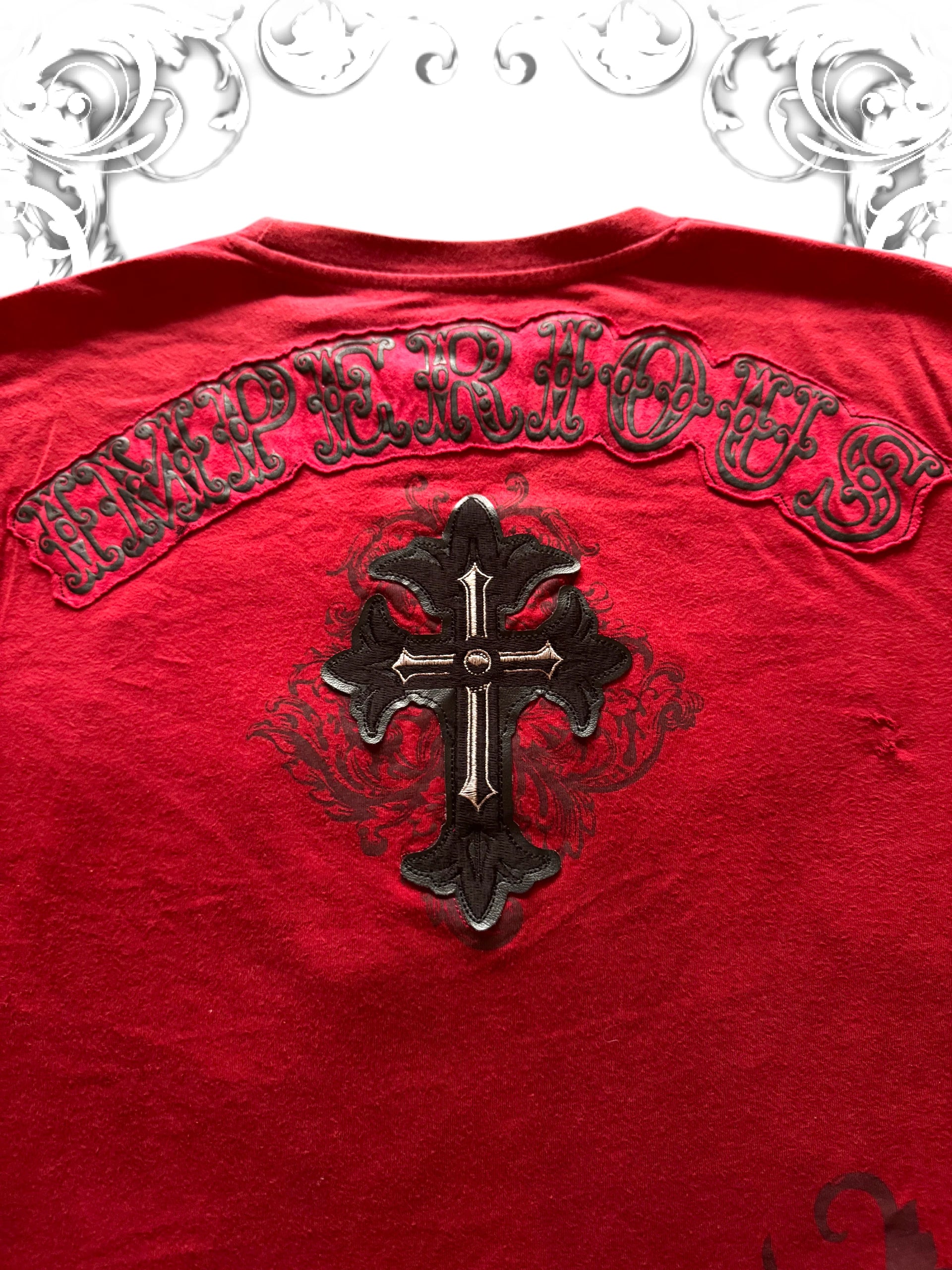 Imperious Embellished Cross Grunge Shirt Warhammer 40k Verse