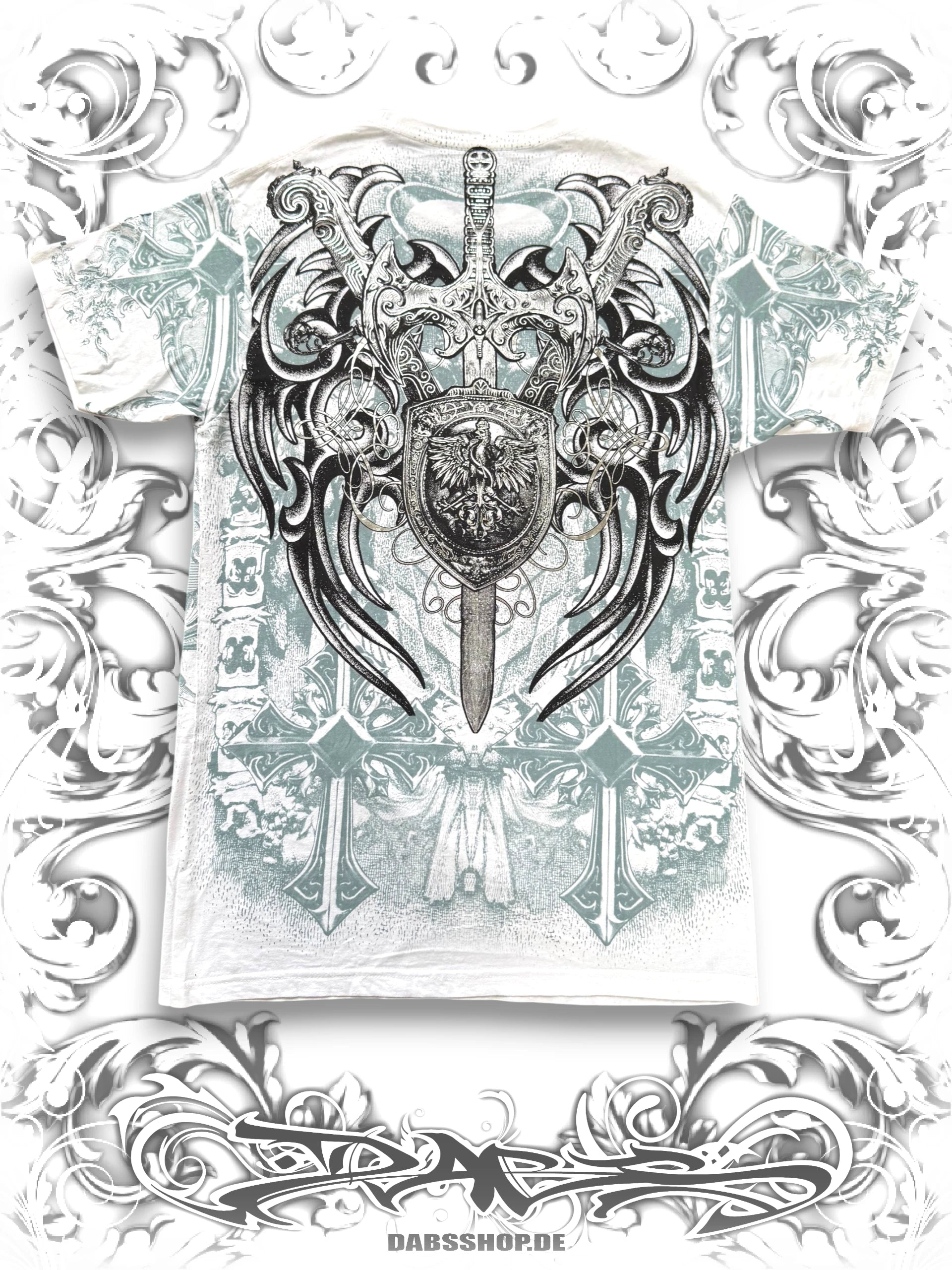 Konflic Grunge Swords AOP T-Shirt