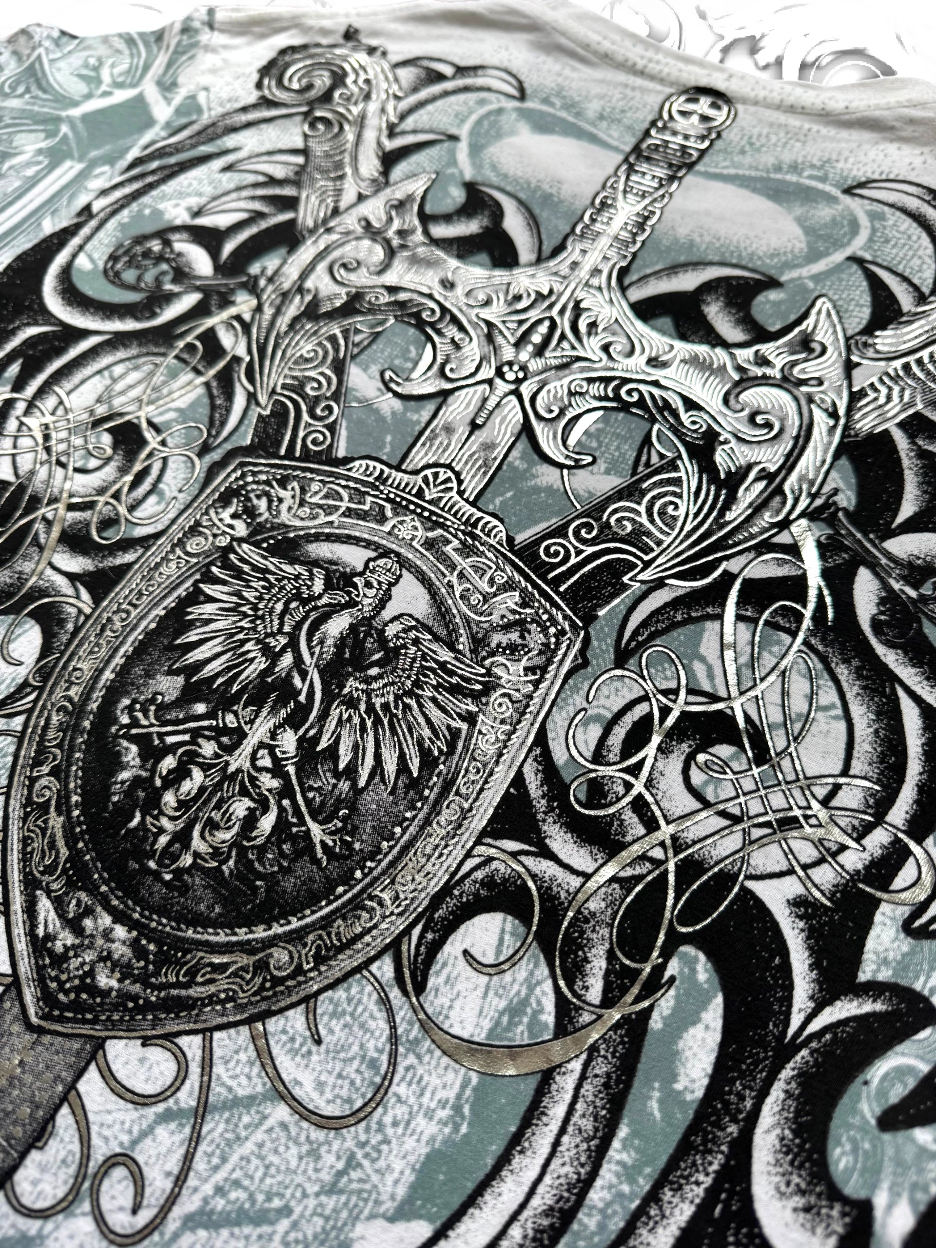 Konflic Grunge Swords AOP T-Shirt