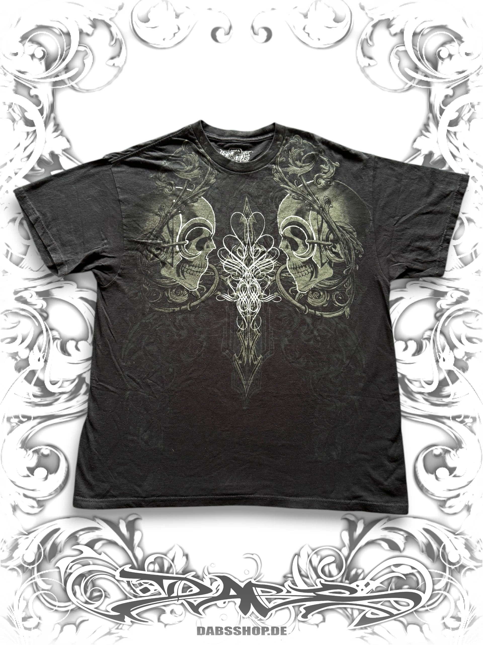 MMA Elite Embellished Skull Vintage Shirt