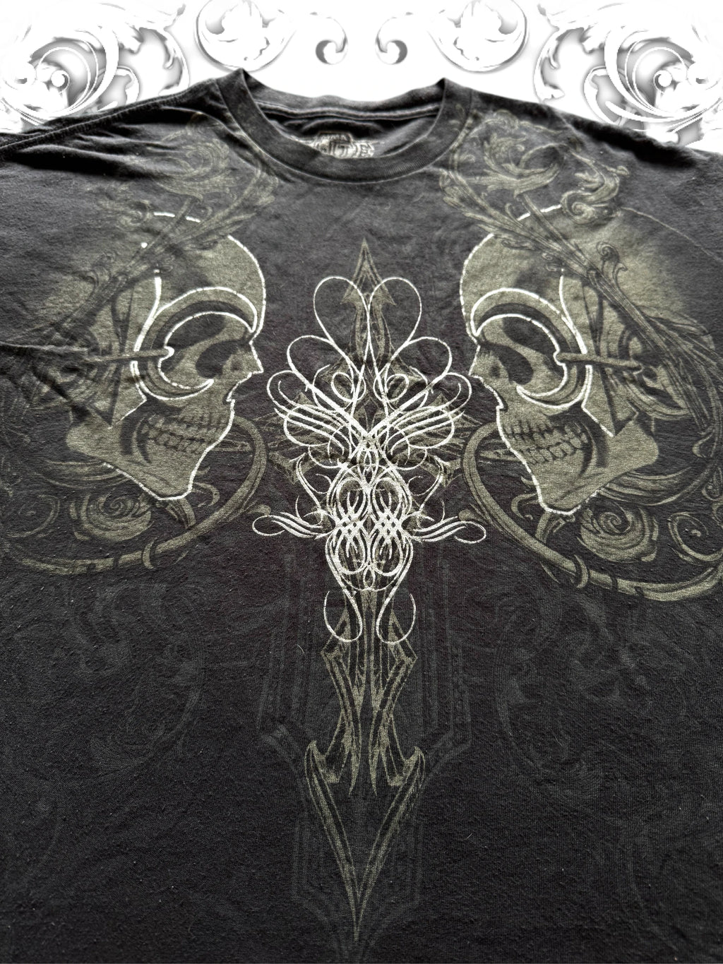 MMA Elite Embellished Skull Vintage Shirt