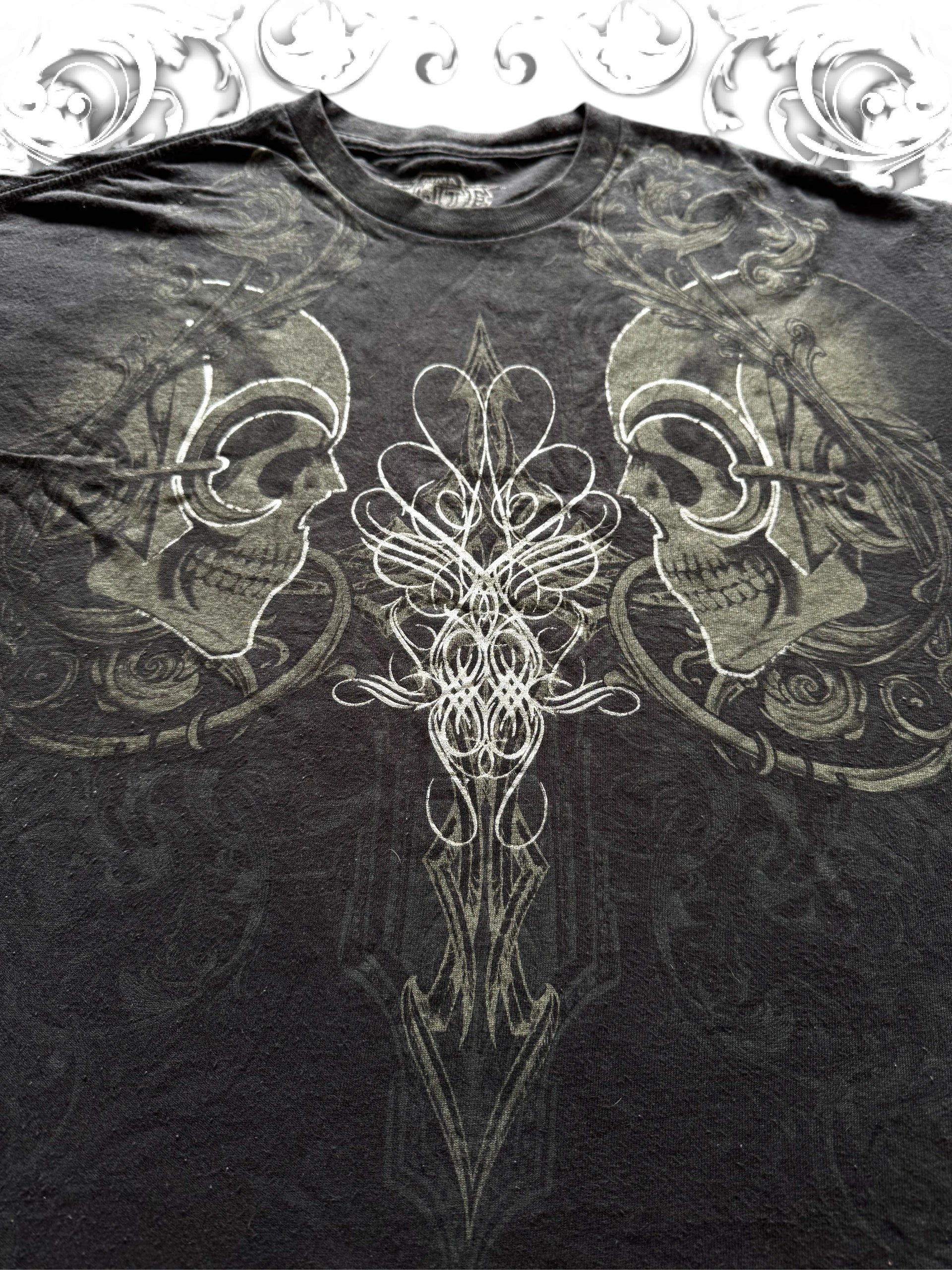 MMA Elite Embellished Skull Vintage Shirt