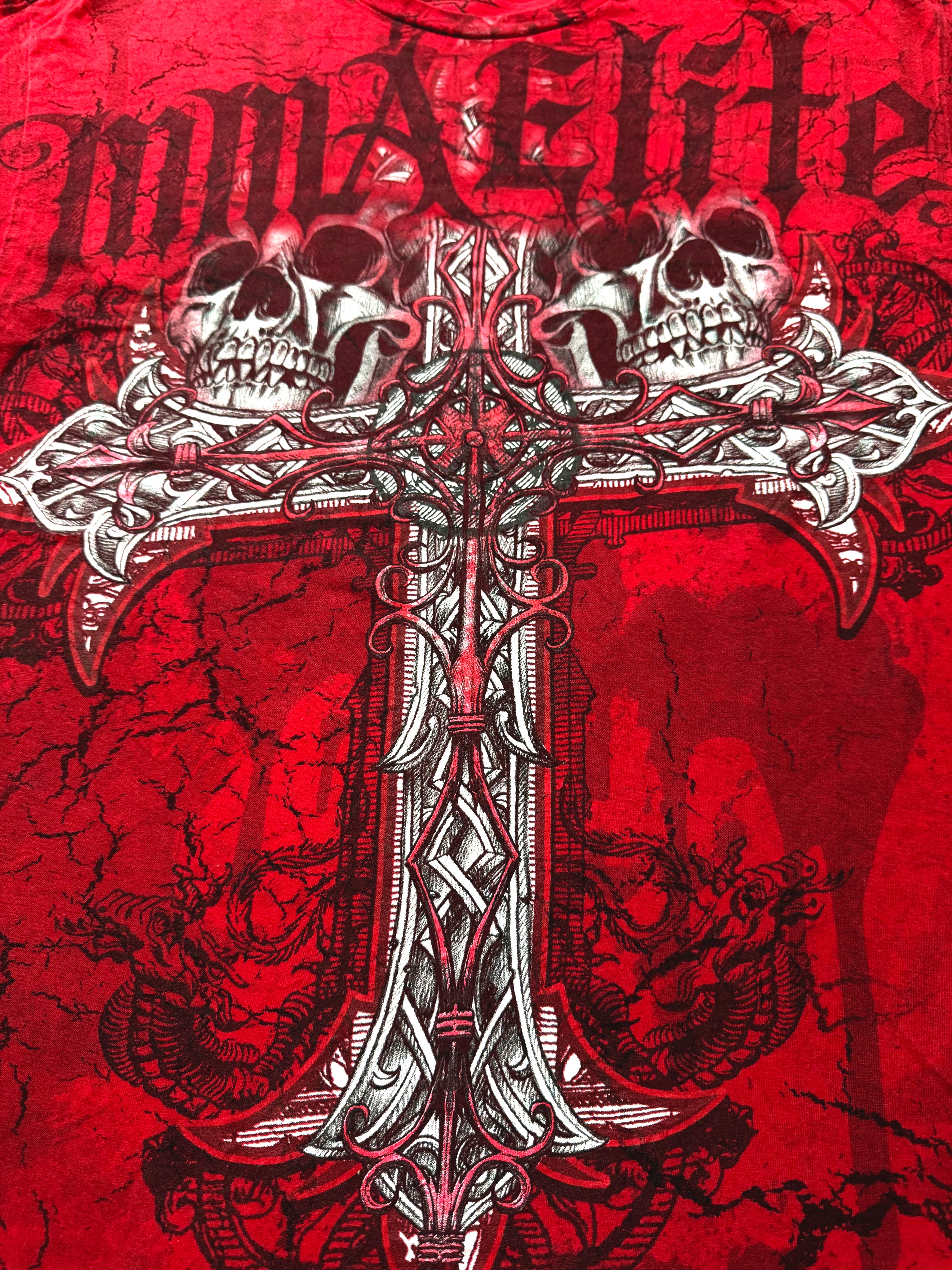 MMA Elite Grunge Cross T-Shirt