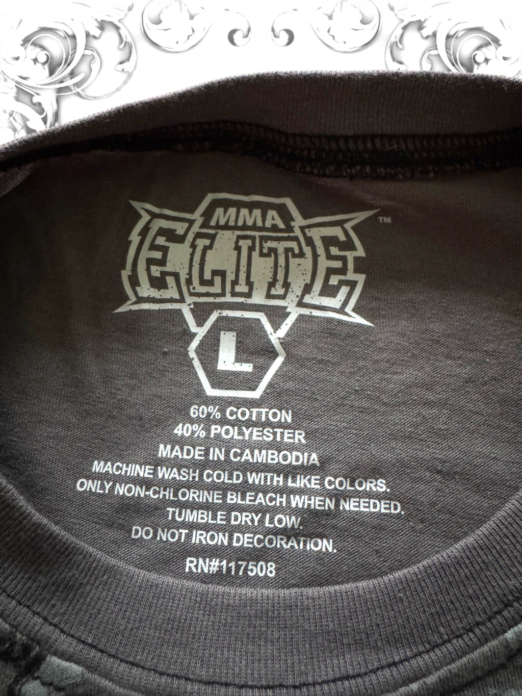 MMA Elite Original UFC Tag Grunge Layered Longsleeve