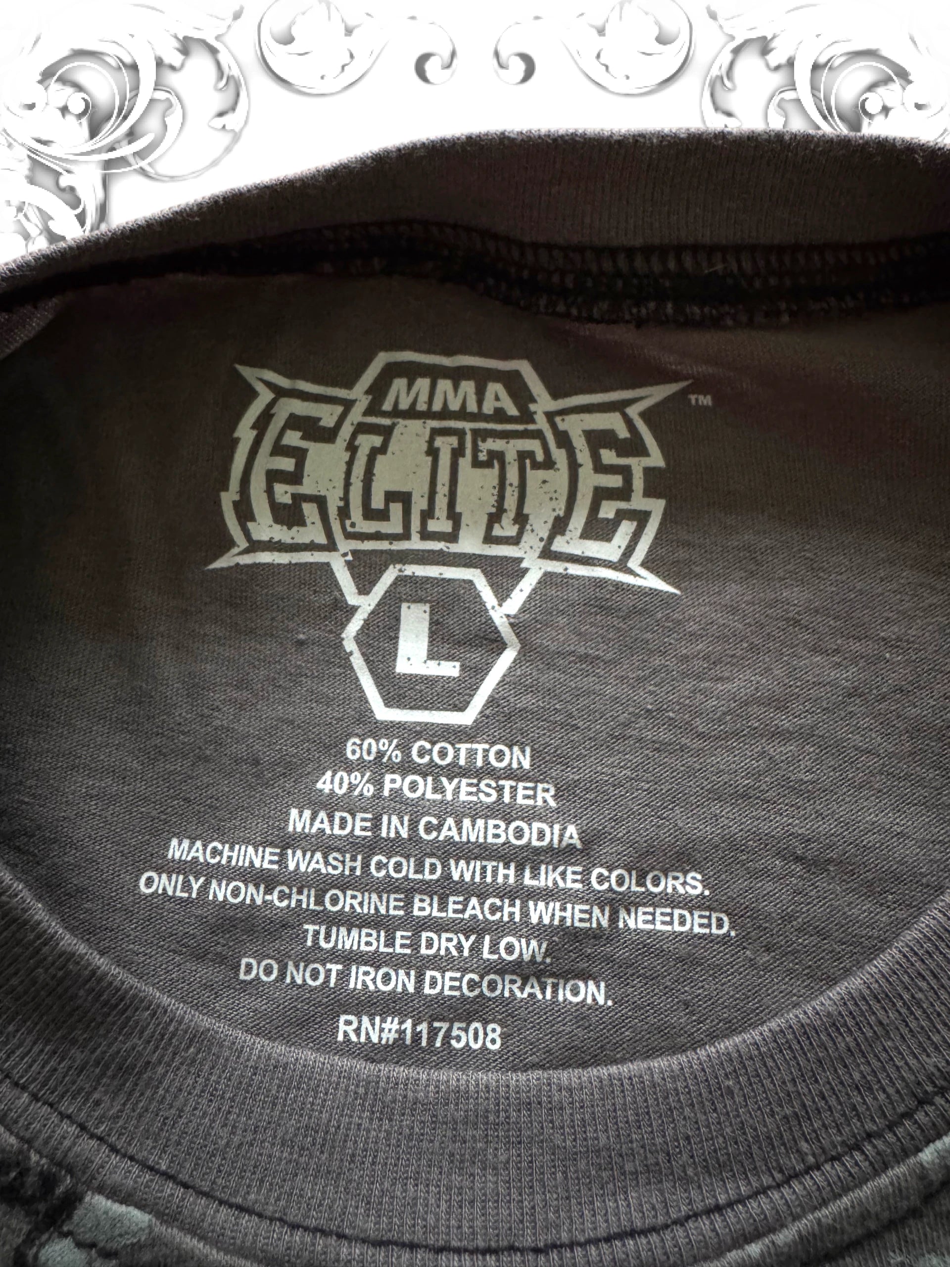 MMA Elite Original UFC Tag Grunge Layered Longsleeve