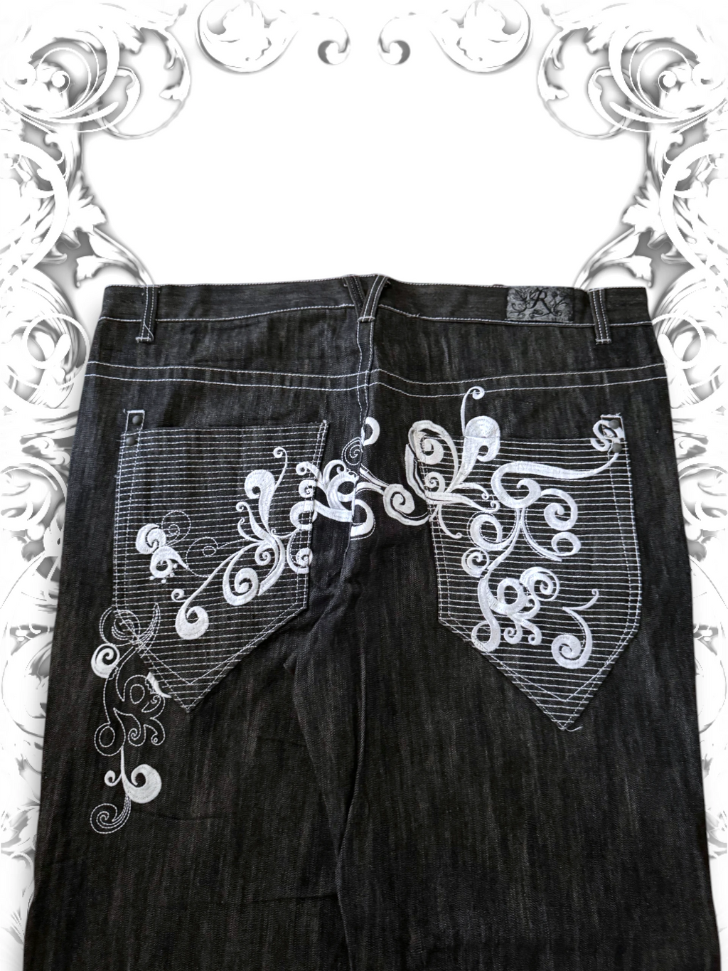 Russo Embroidered 2000s Baggy Pants