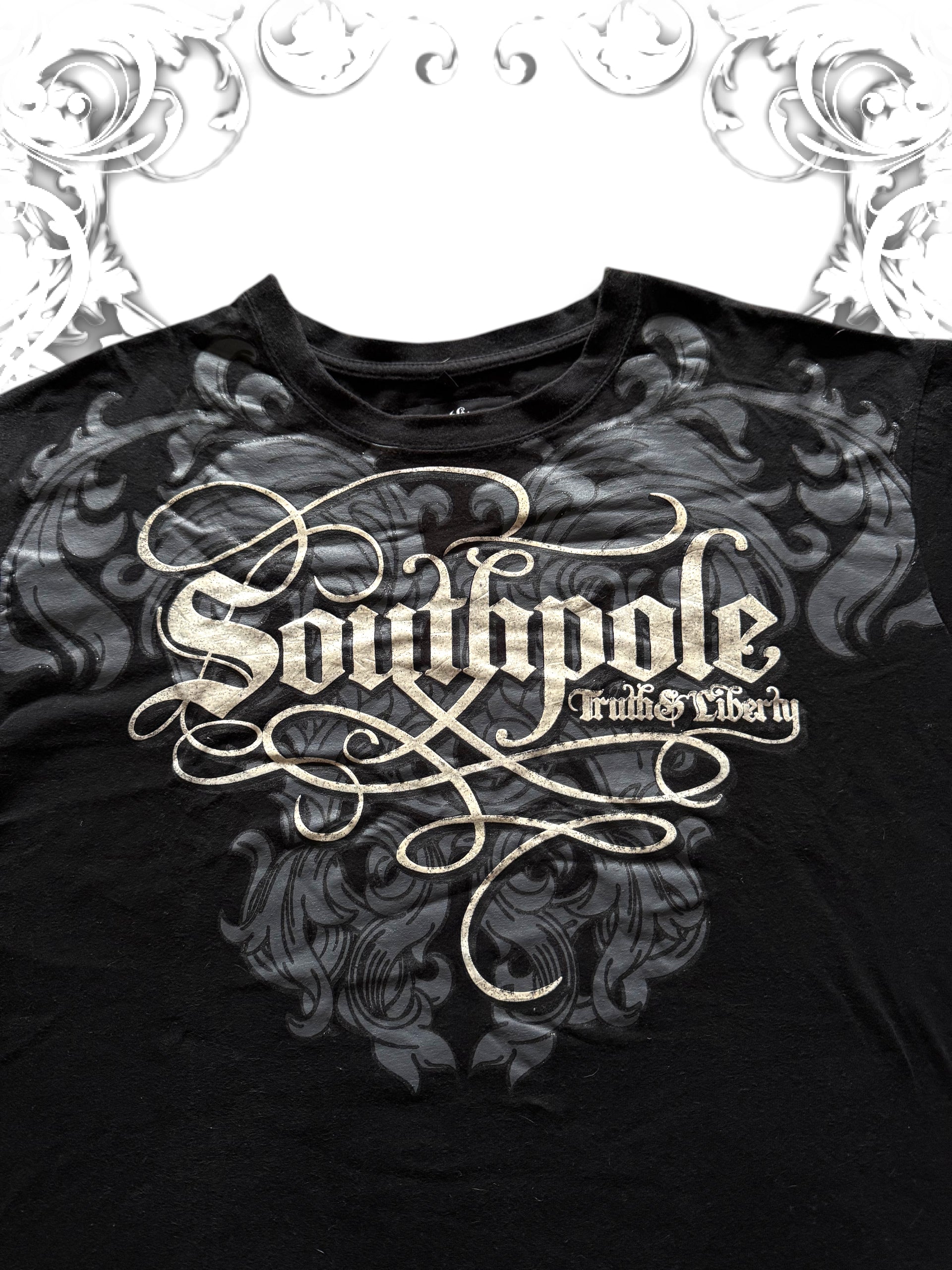 Southpole Truth & Liberty Embellished Vintage Shirt