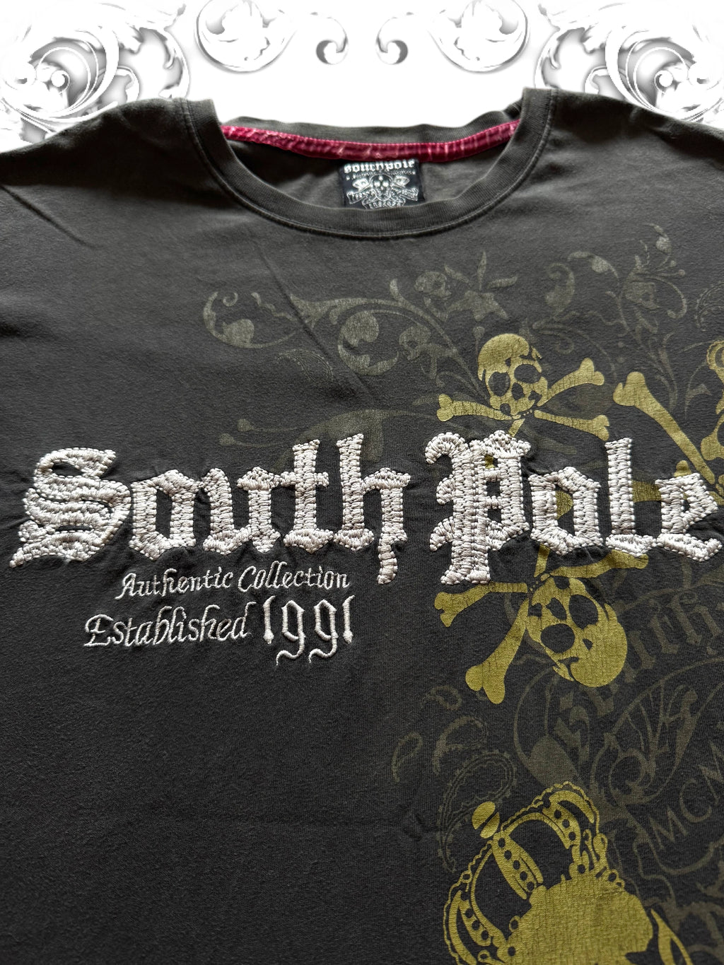 Southpole Golden Crossbone Vintage Shirt
