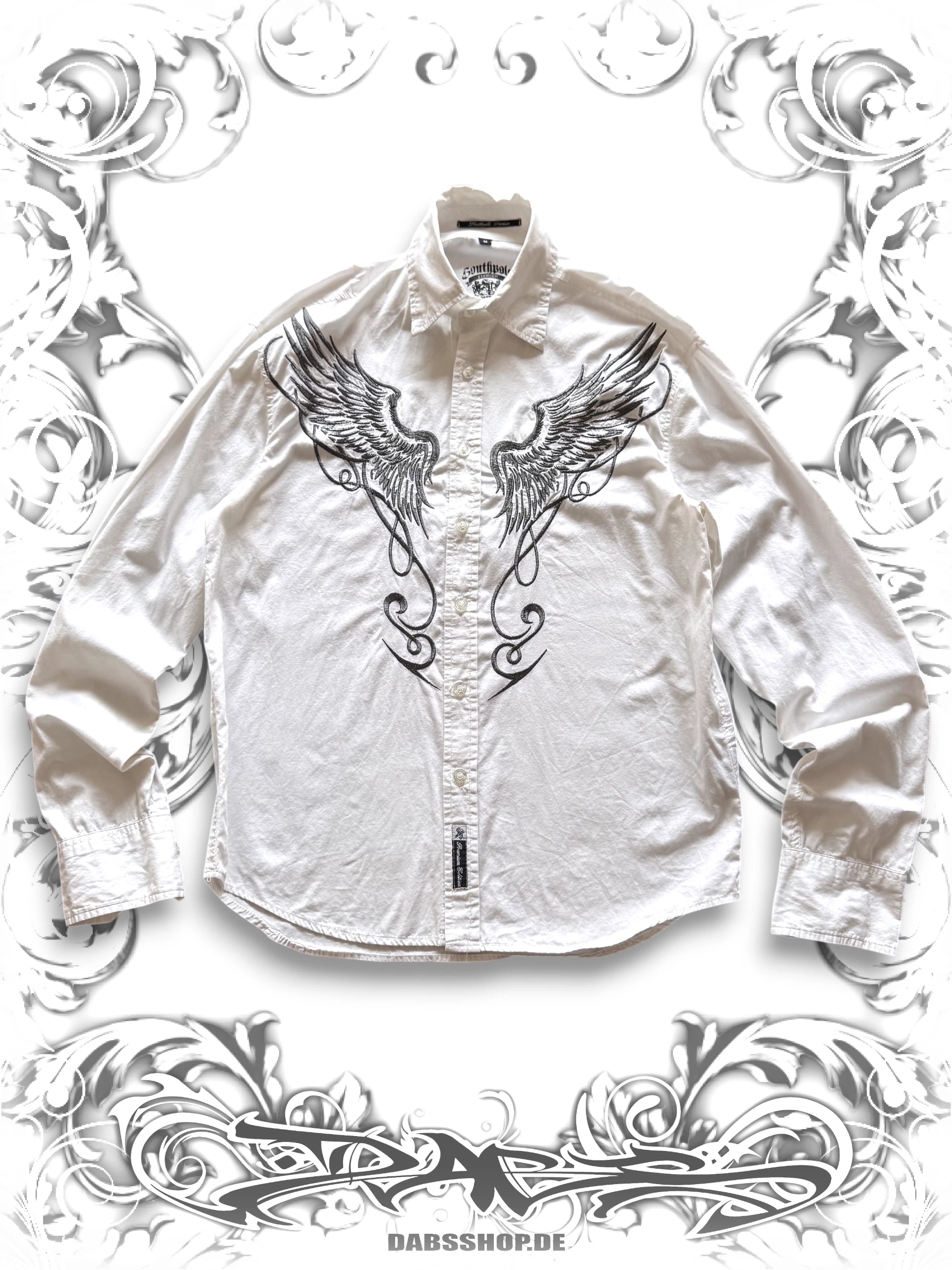 Southpole Premium Buttoned Shirt with Wing Embroidery